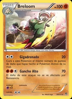 Breloom card in Spanish