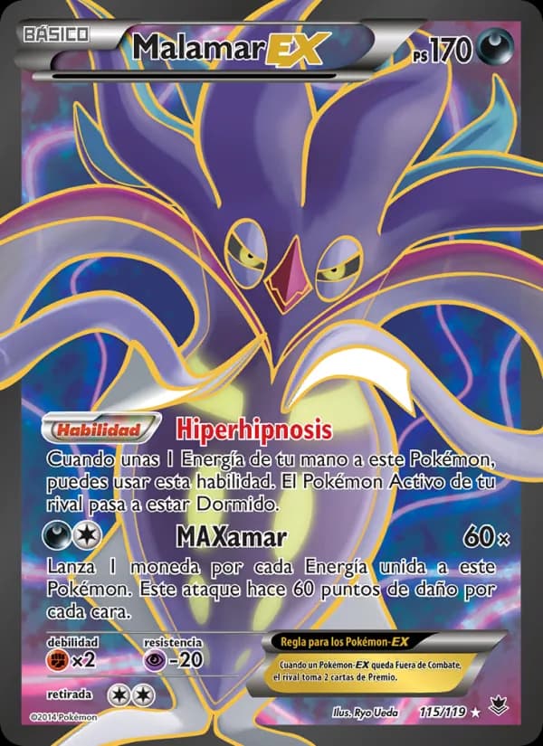 Malamar EX card in Spanish