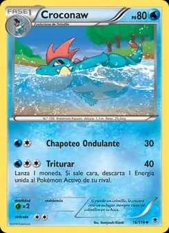 Croconaw card in Spanish