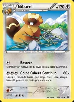 Bibarel card in Spanish