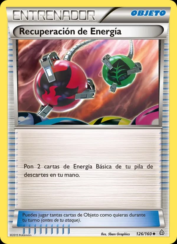 Recuperación de Energía card in Spanish