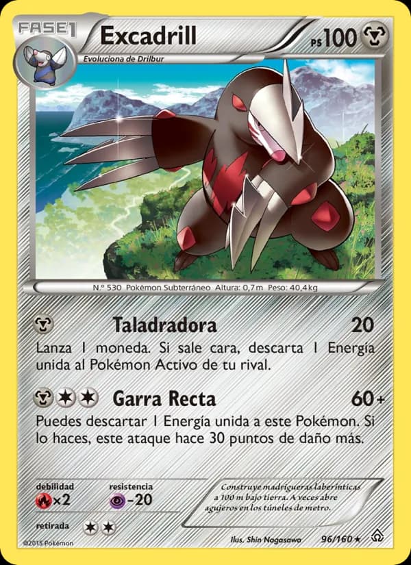 Excadrill card in Spanish