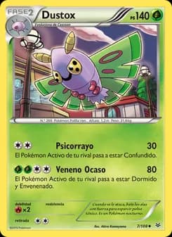 Dustox card in Spanish