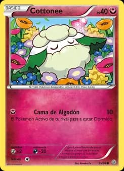 Cottonee card in Spanish