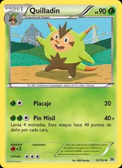 Quilladin card in Spanish