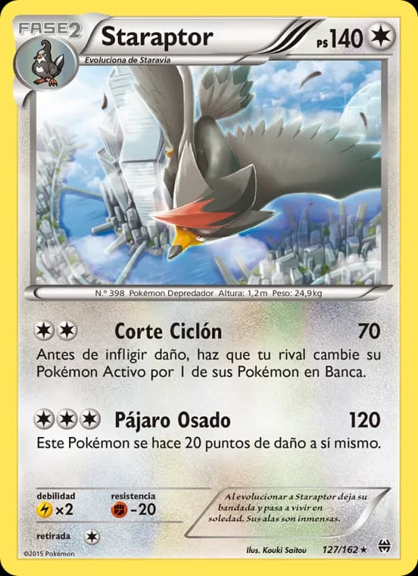 Staraptor card in Spanish