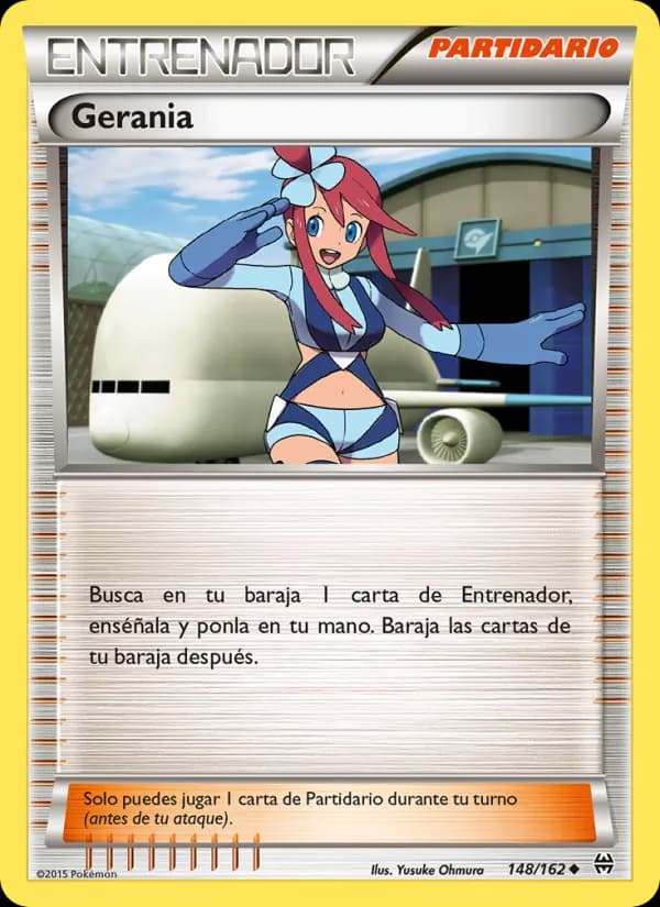 Gerania card in Spanish