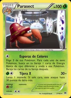 Parasect card in Spanish