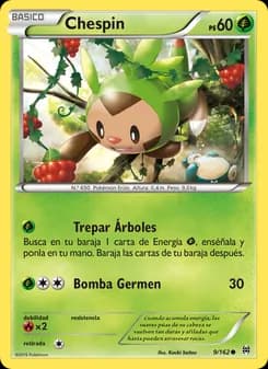Chespin card in Spanish