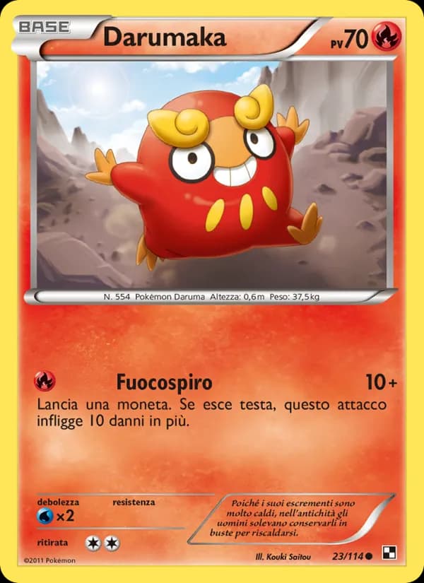 Darumaka card in Italian