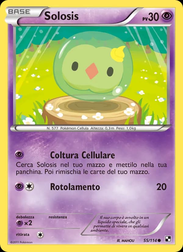 Solosis card in Italian