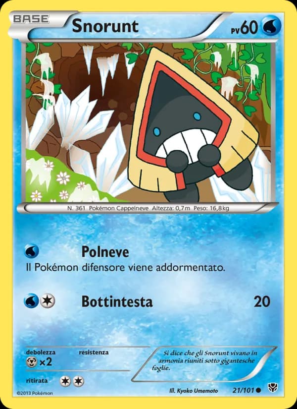 Snorunt card in Italian