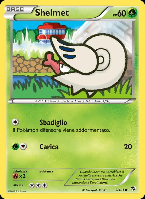 Shelmet card in Italian