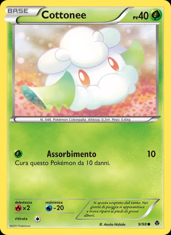 Cottonee card in Italian