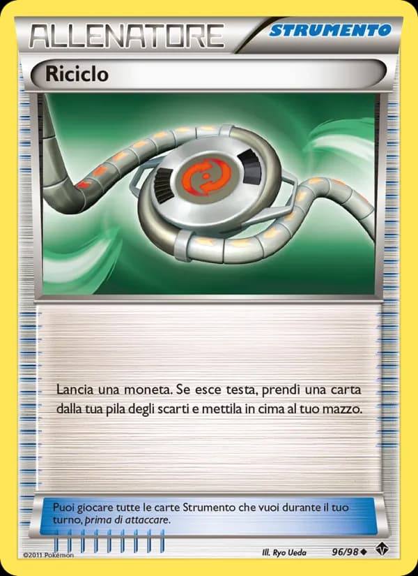 Riciclo card in Italian