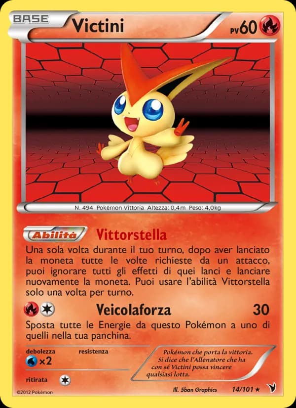 Victini card in Italian