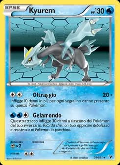 Kyurem card in Italian