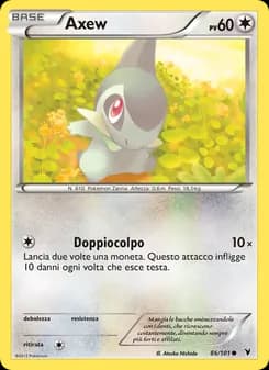 Axew card in Italian