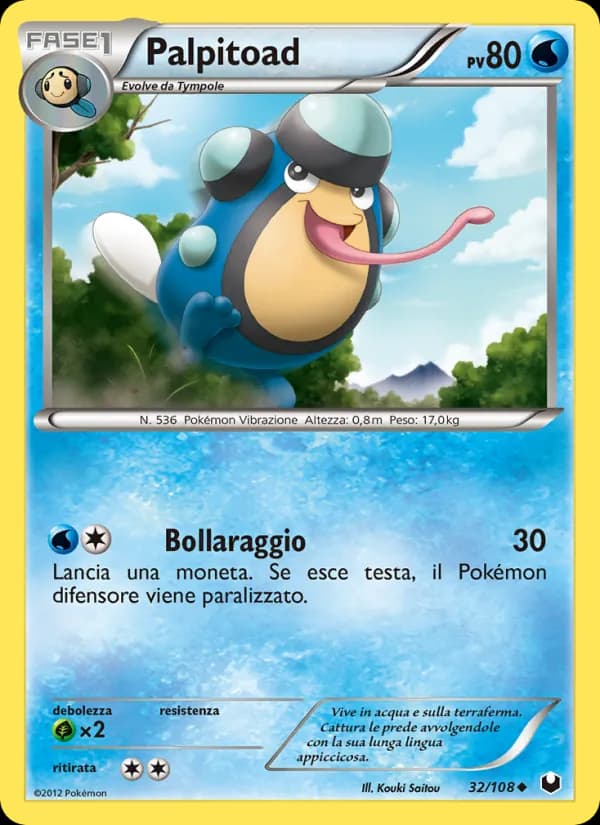 Palpitoad card in Italian