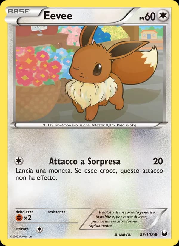 Eevee card in Italian