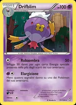 Drifblim card in Italian