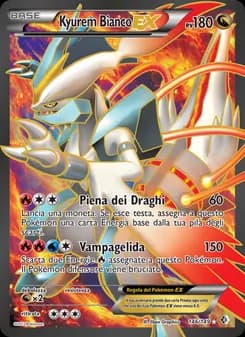 Kyurem Bianco-EX card in Italian