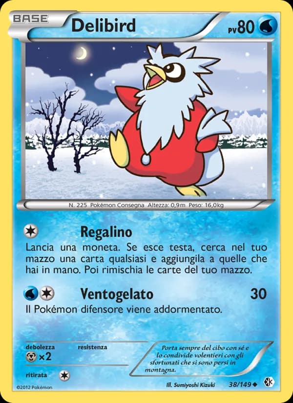 Delibird card in Italian