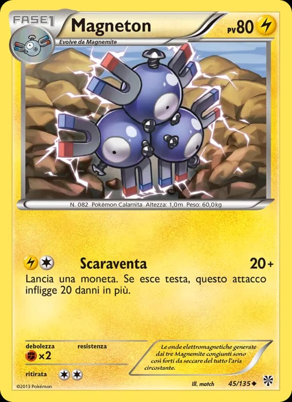 Magneton card in Italian