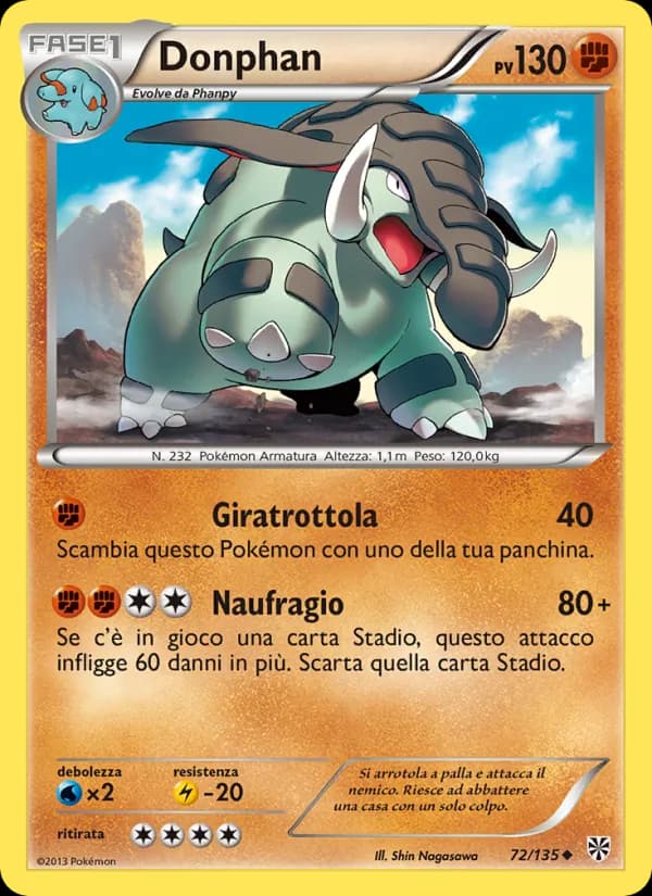 Donphan card in Italian