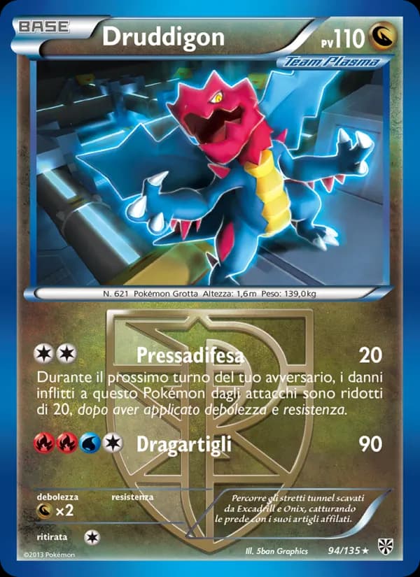 Druddigon card in Italian