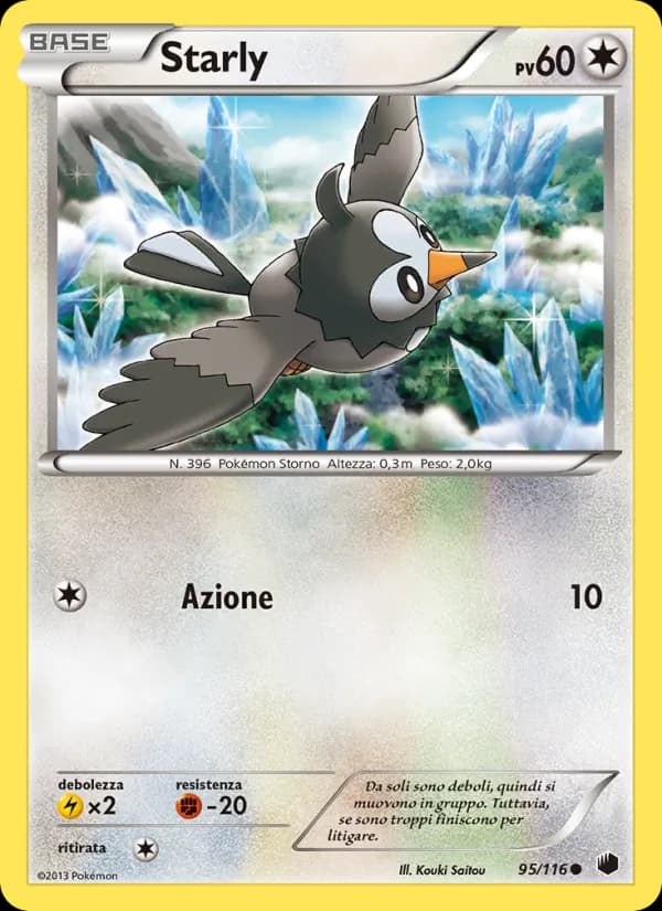 Starly card in Italian