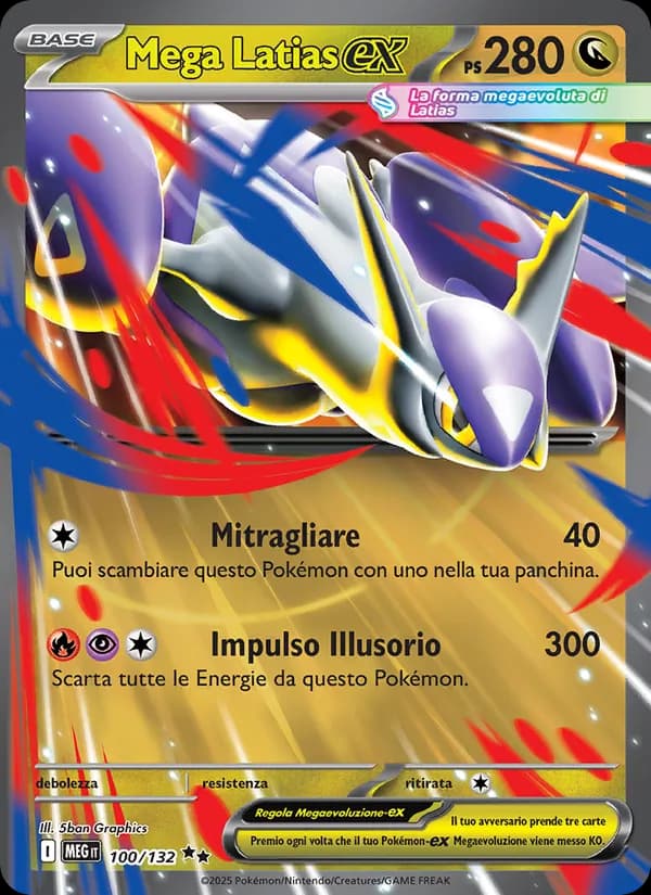 Mega Latias-ex card in Italian
