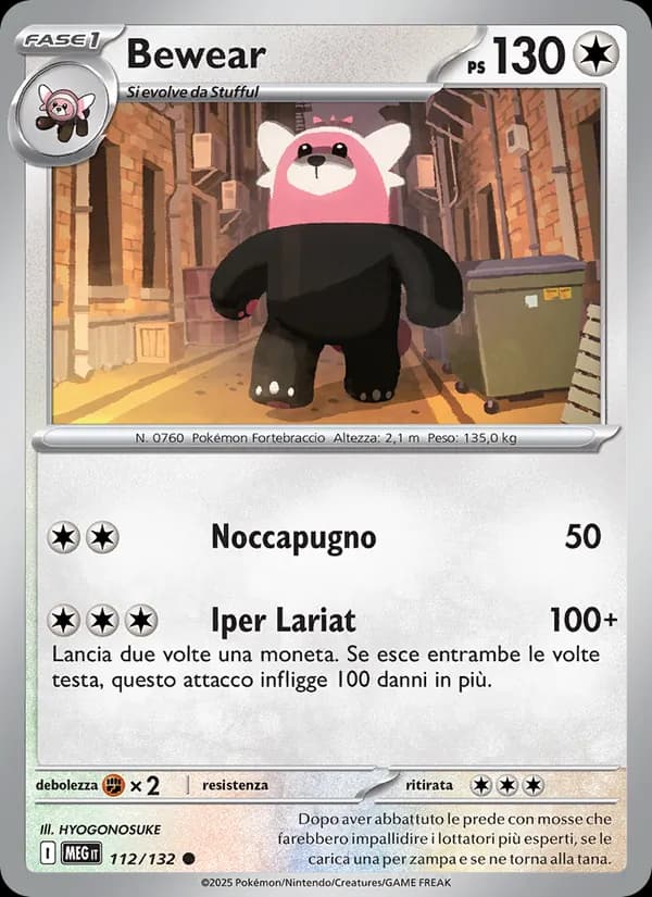 Bewear card in Italian