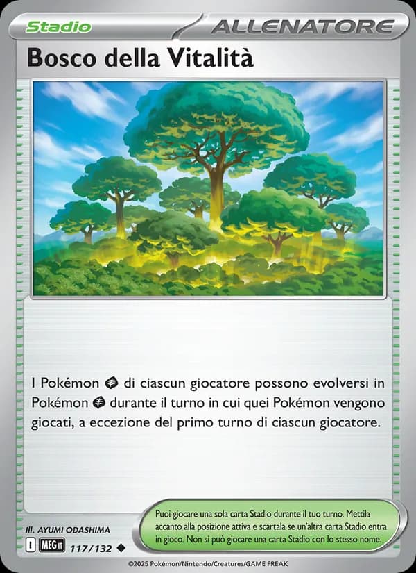 Bosco della Vitalità card in Italian