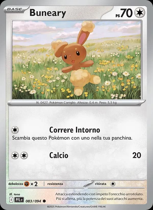 Buneary card in Italian