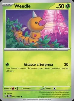 Weedle card in Italian