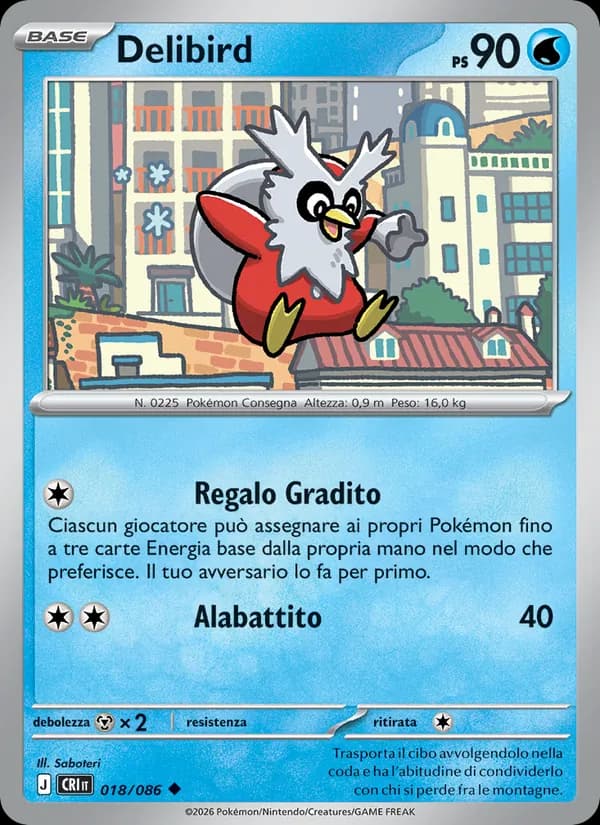 Delibird card in Italian