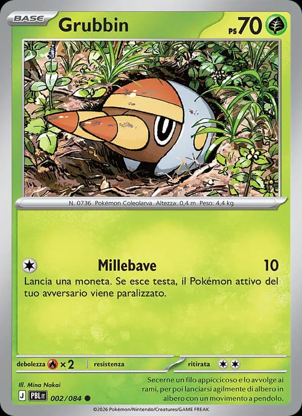 Grubbin card in Italian