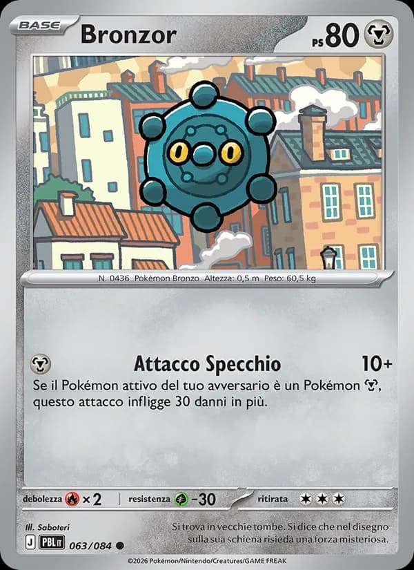 Bronzor card in Italian