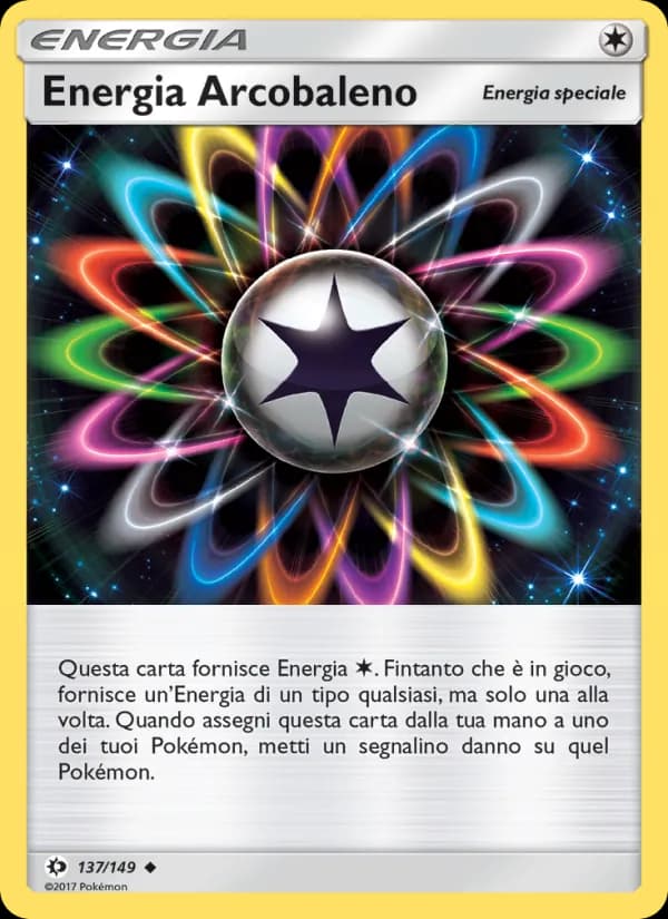 Energia Arcobaleno card in Italian