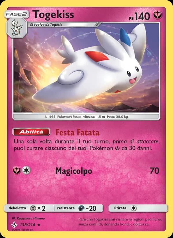 Togekiss card in Italian