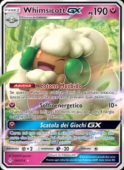 Whimsicott GX card in Italian