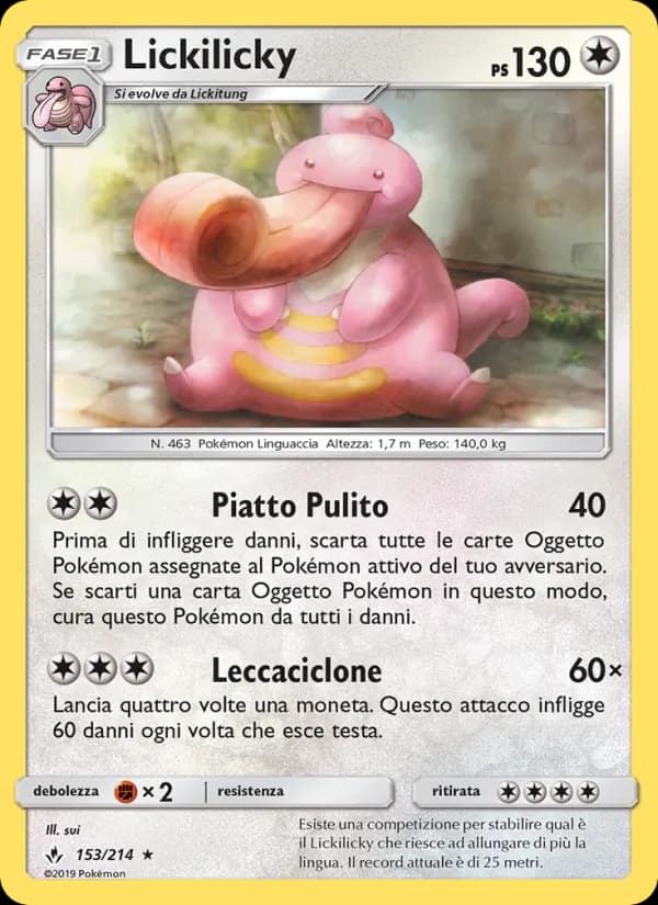 Lickilicky card in Italian
