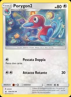 Porygon2 card in Italian