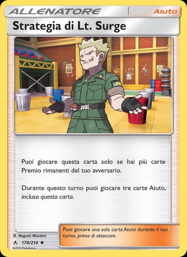 Strategia di Lt. Surge card in Italian