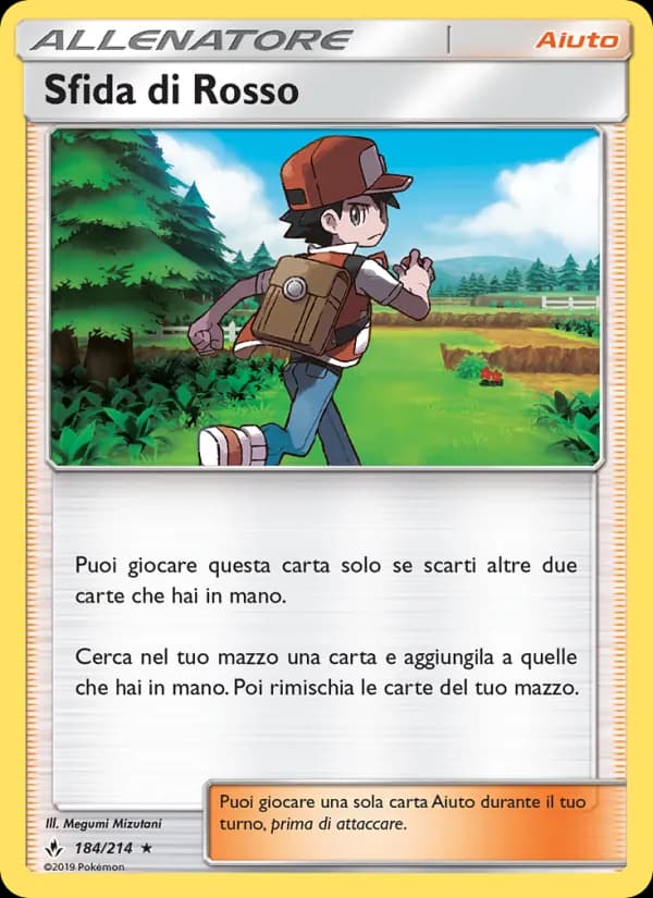 Sfida di Rosso card in Italian