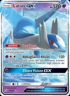 Latios GX card in Italian