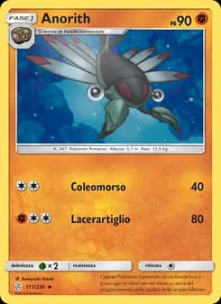 Anorith card in Italian