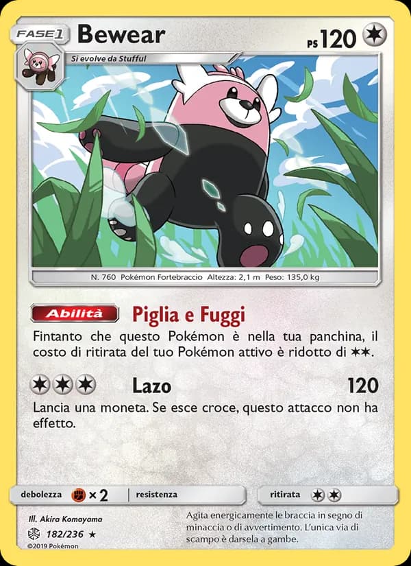 Bewear card in Italian