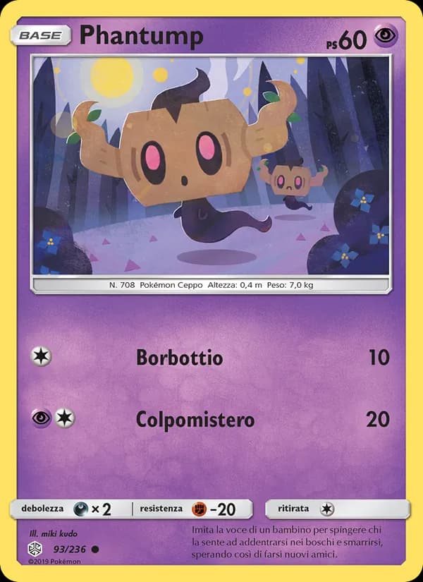 Phantump card in Italian